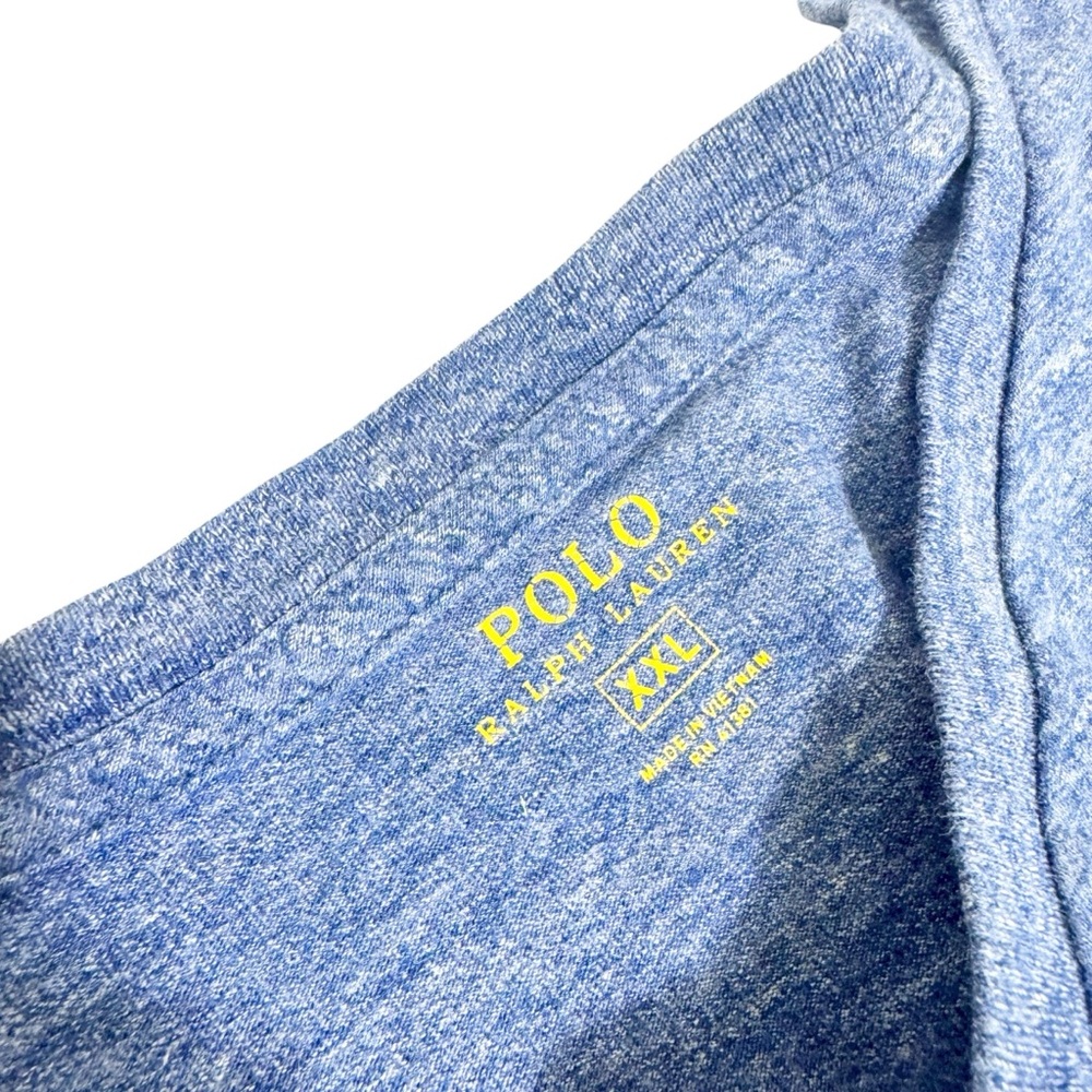 Polo Ralph Lauren Men’s Blue Classic-Fit V-Neck Tee‎ Size XXL - Picture 3 of 7